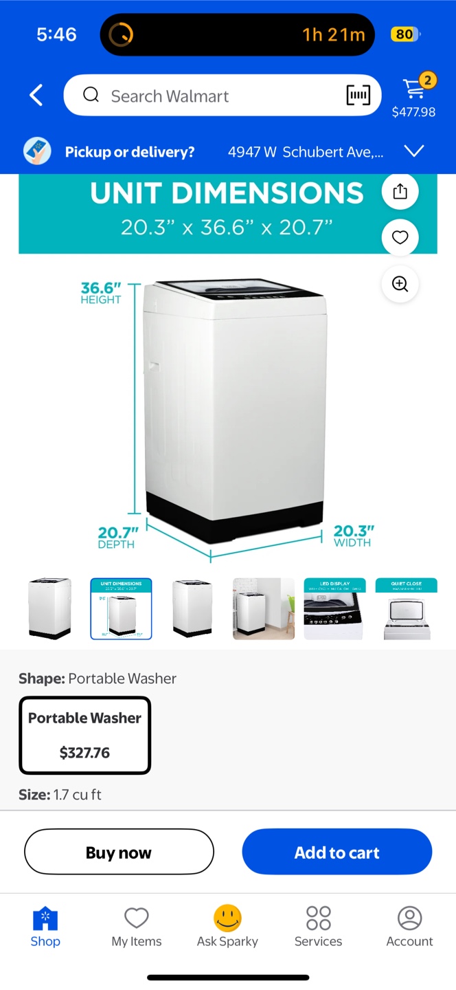 Black+Decker Portable Washer and Dryer Set