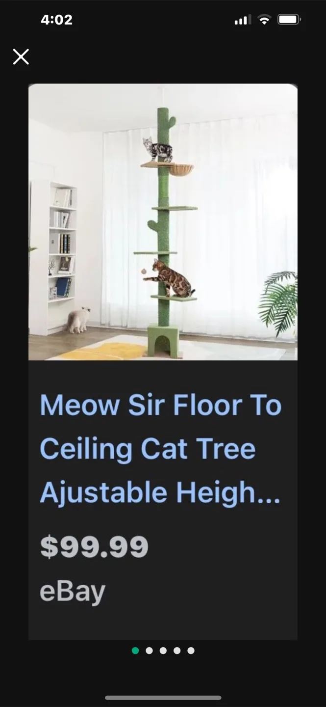 Meow Sir Floor to Ceiling Cat Tree - Adjustable Height thumbnail
