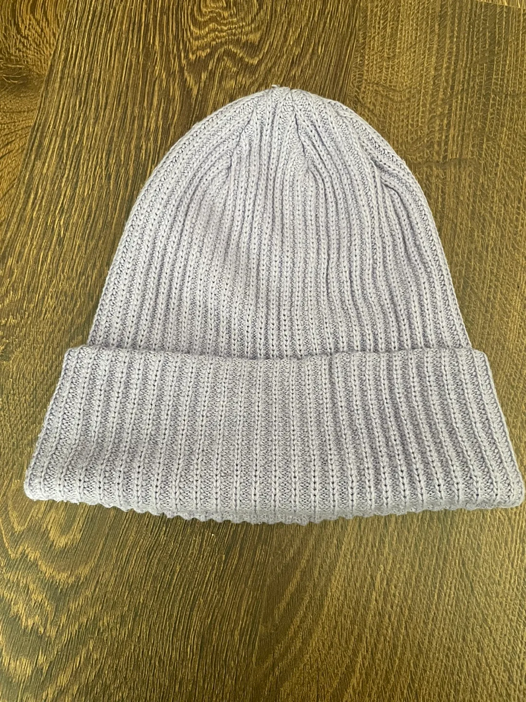 Lavender Ribbed Knit Beanie image indicator(2)