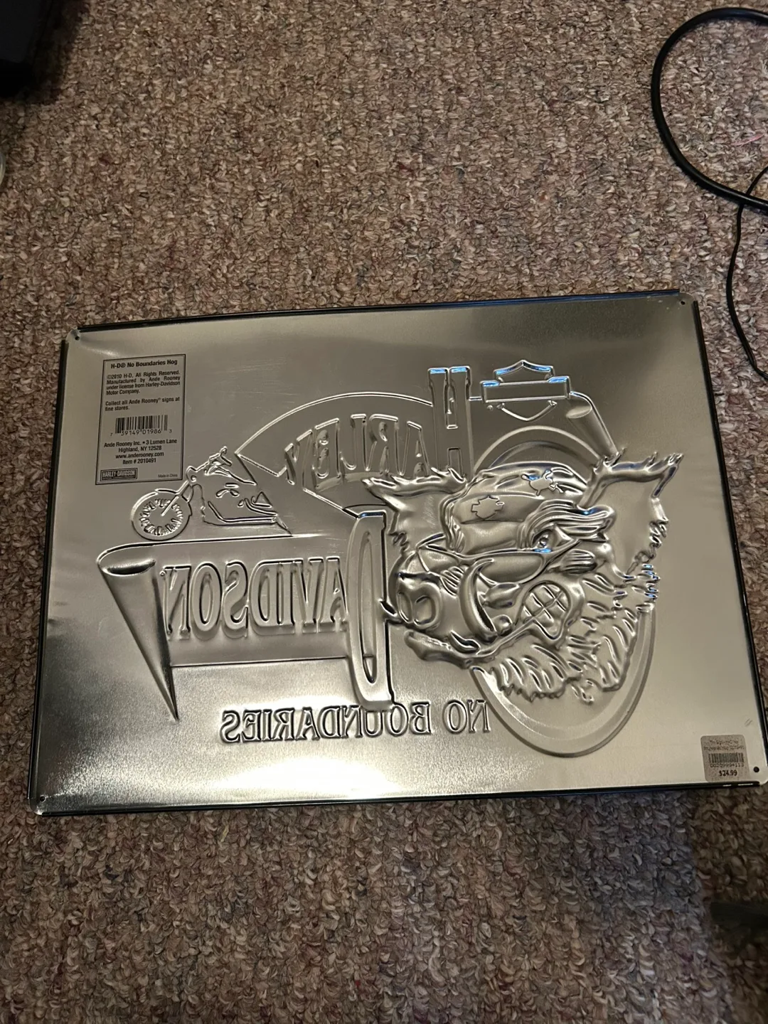 Harley Davidson Metal Sign - Boar Head image indicator(4)