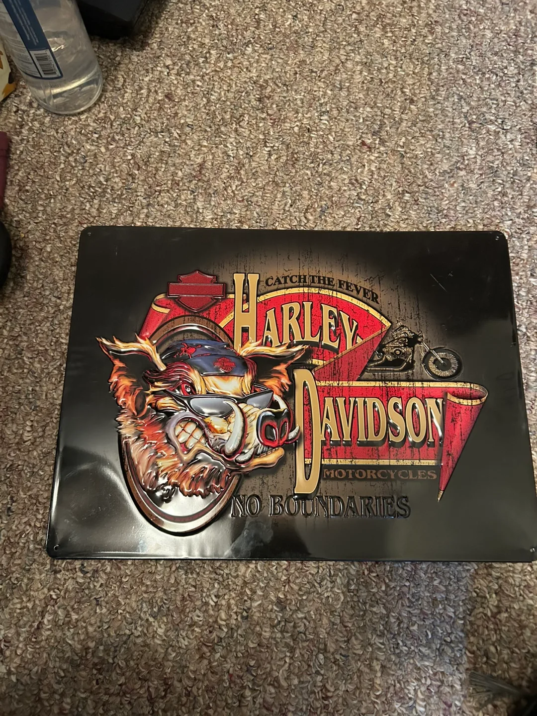 Harley Davidson Metal Sign - Boar Head image indicator(2)