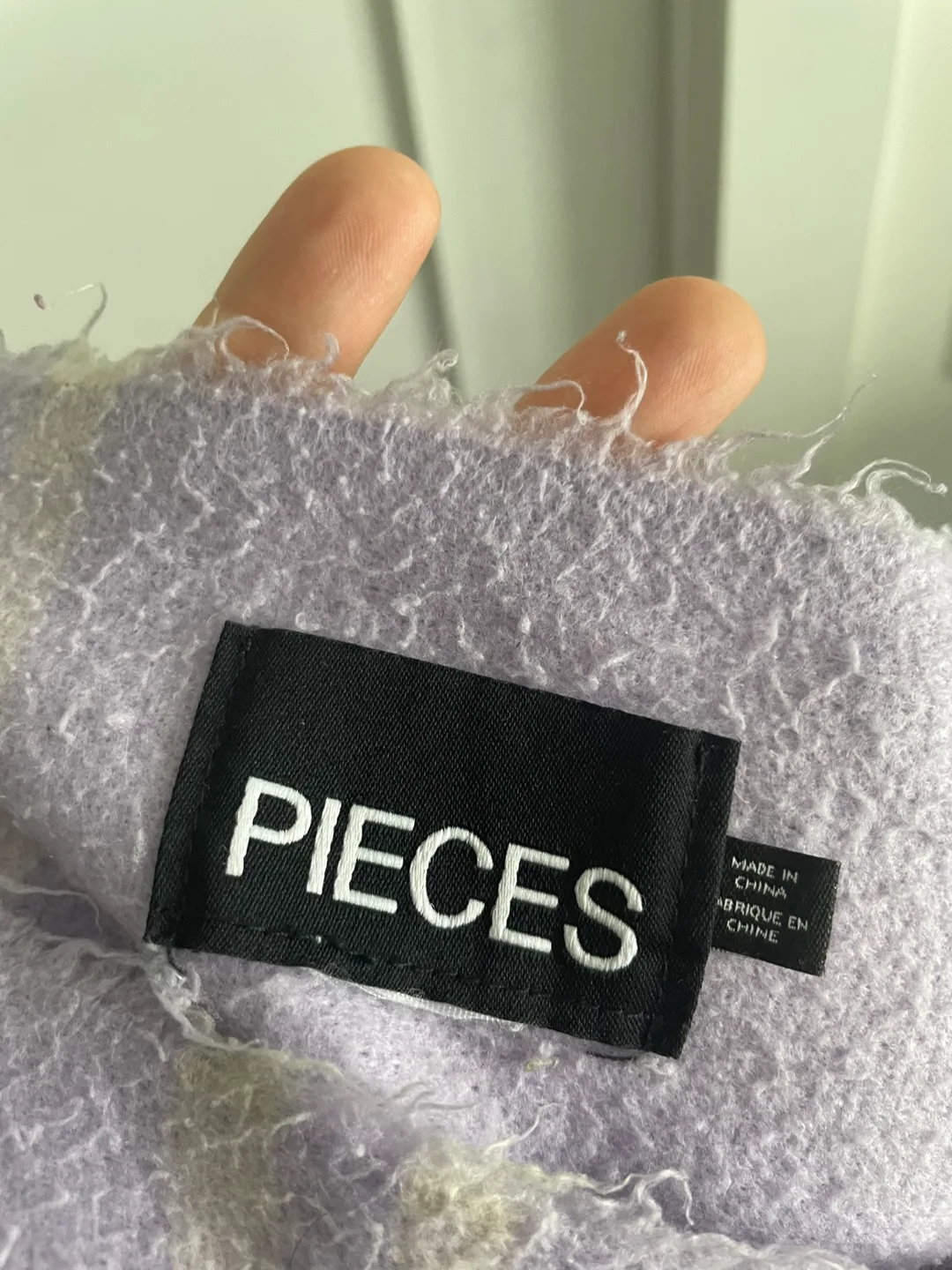 Lavender and Grey Plaid Blanket Scarf image indicator(3)