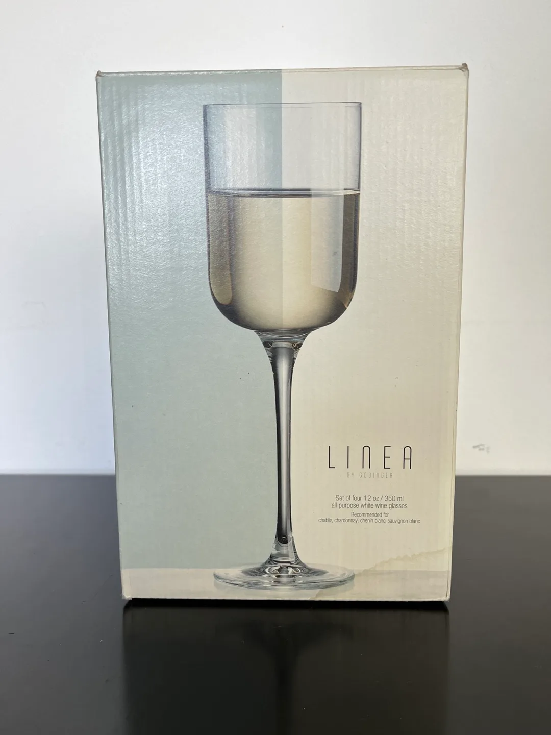 Godinger Linea White Wine Glasses - Set of 4 image indicator(4)