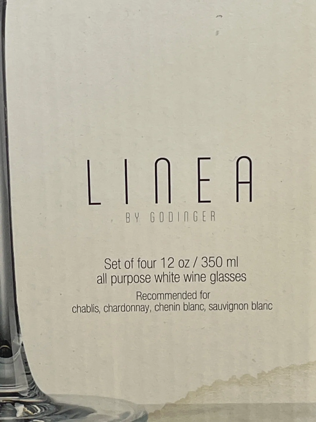 Godinger Linea White Wine Glasses - Set of 4 image indicator(5)