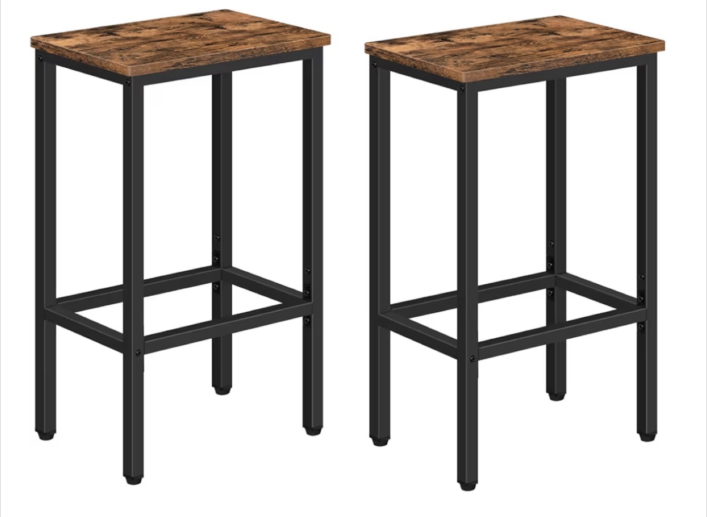 Brand New, Sealed MAHANCRIS Bar Stools, Set of 2, Rustic Brown