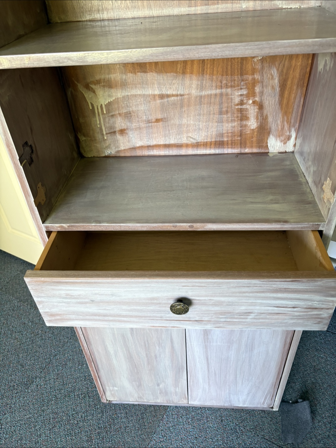 Wooden Cabinet with Shelves and Drawers - photo 2