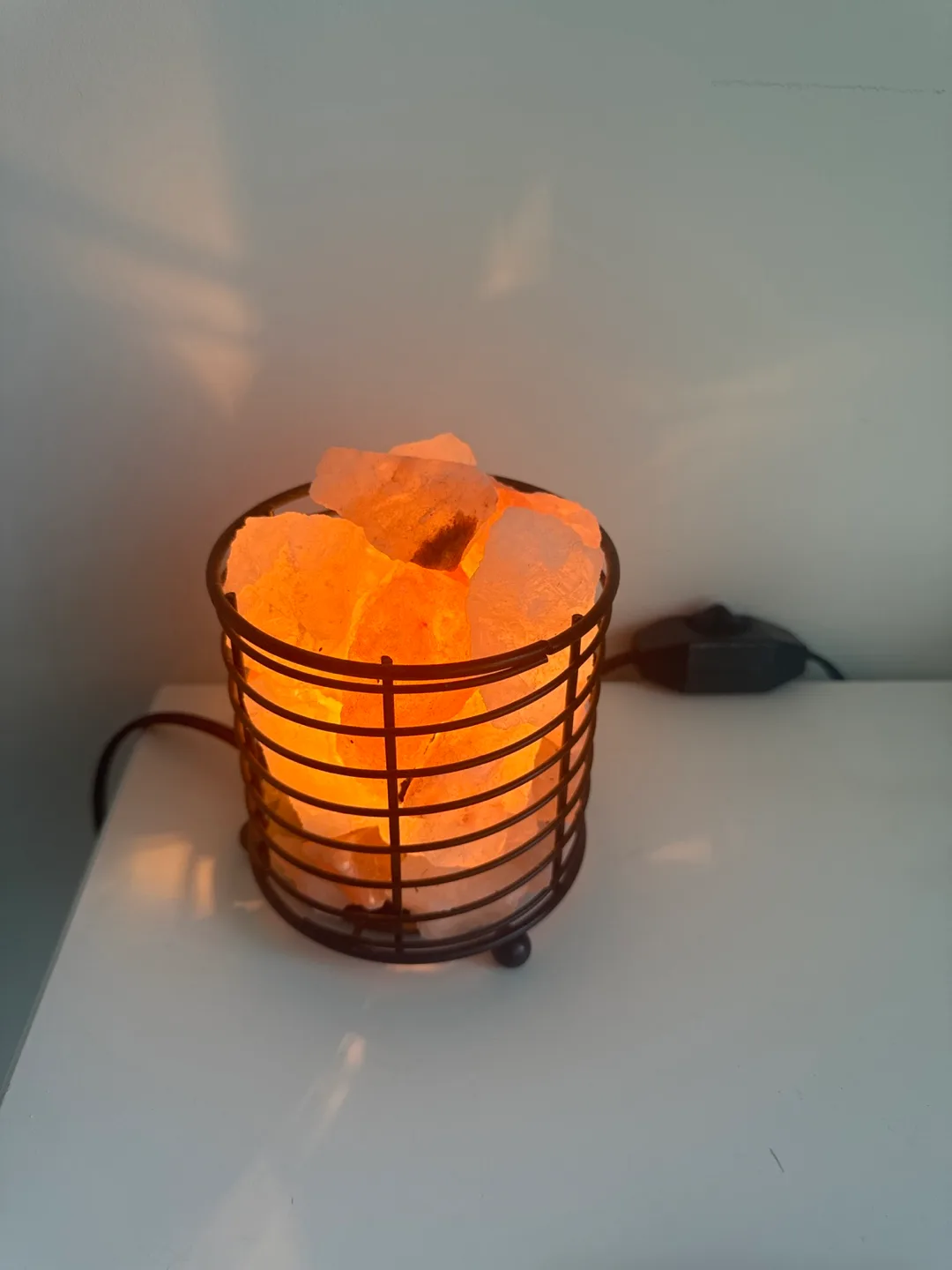 Himalayan Salt Lamp with Metal Stand thumbnail