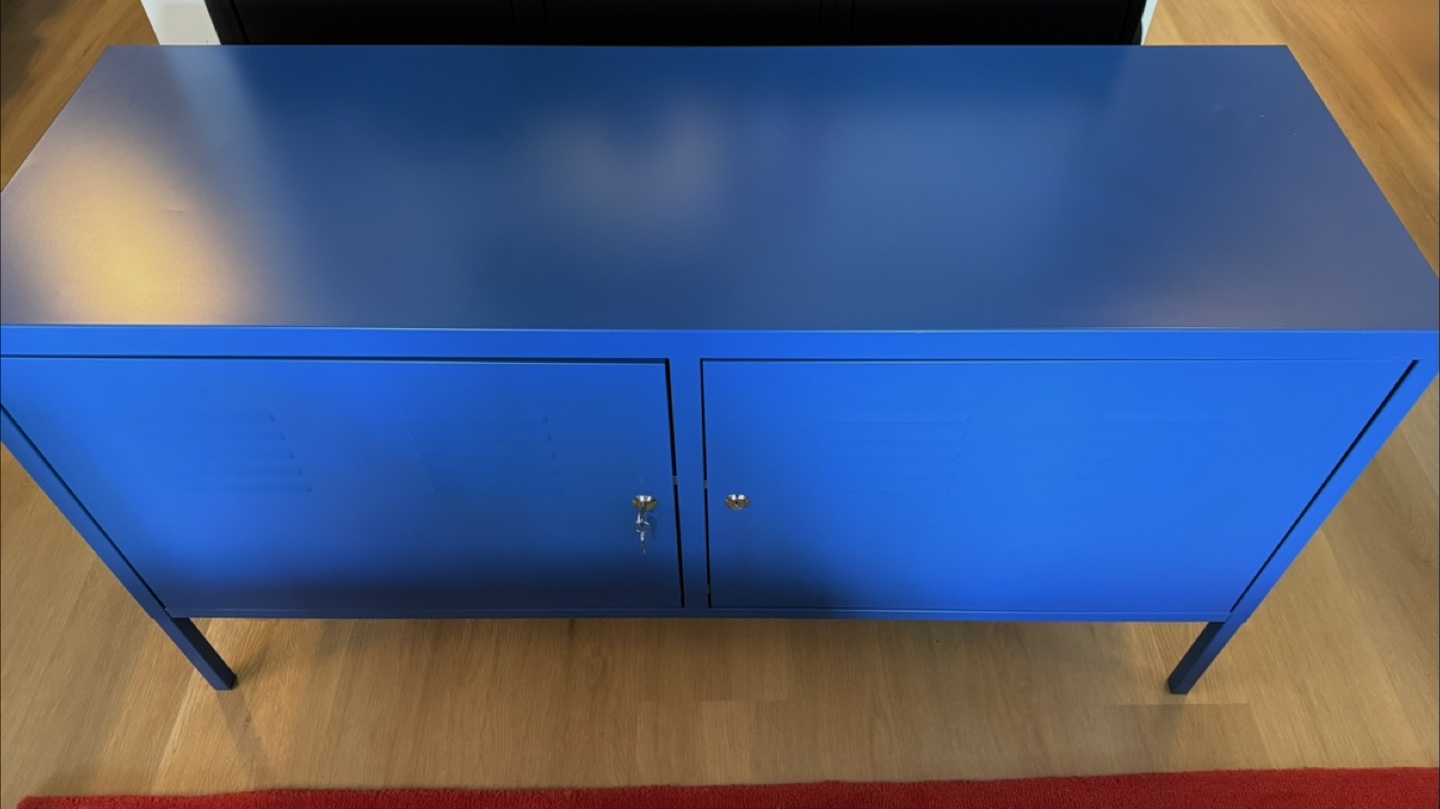 Rare Vintage IKEA PS Blue Cabinet - photo 4