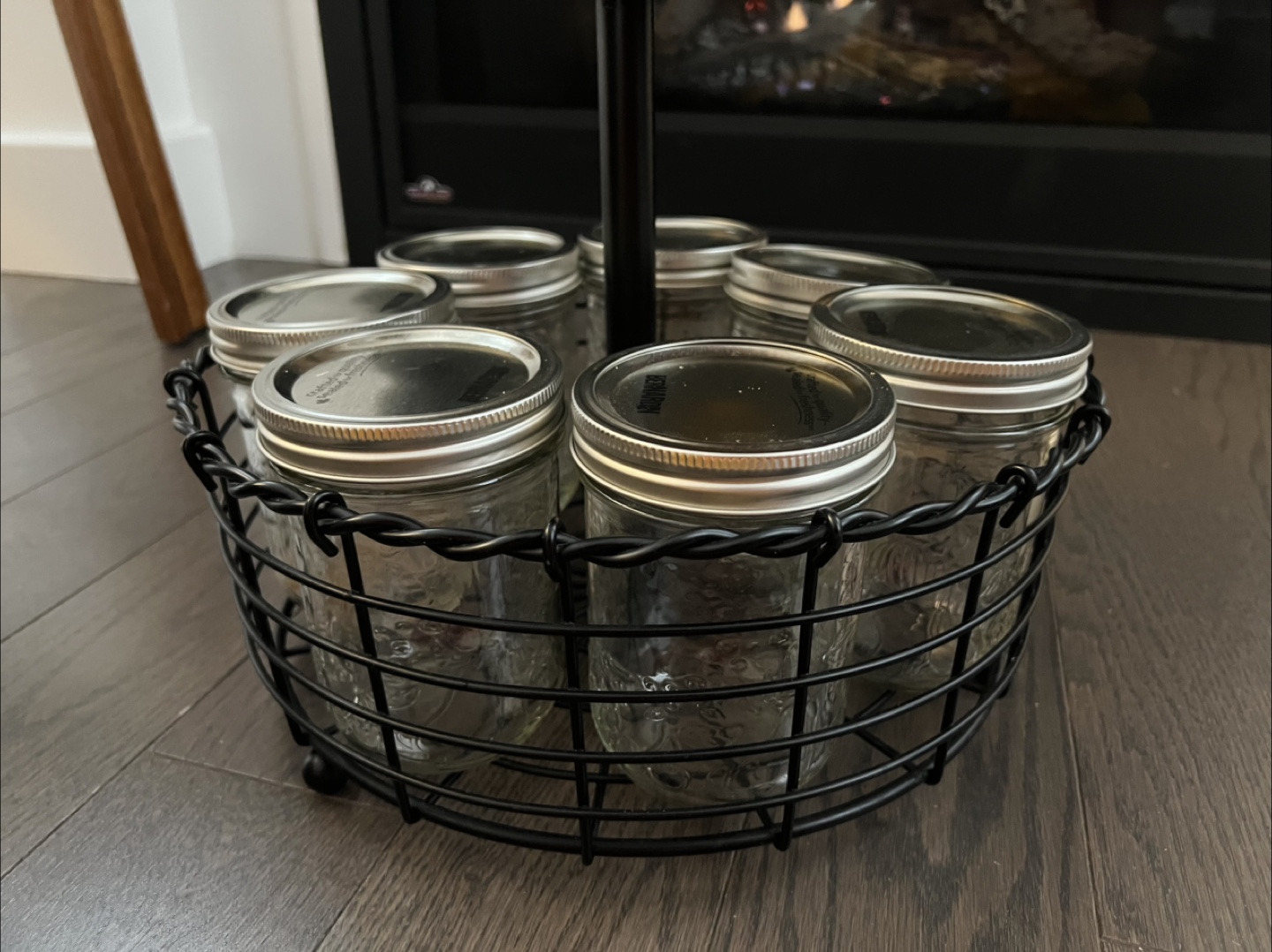 Two-Tiered Spice Rack with Mason Jars glass mason jars - photo 3