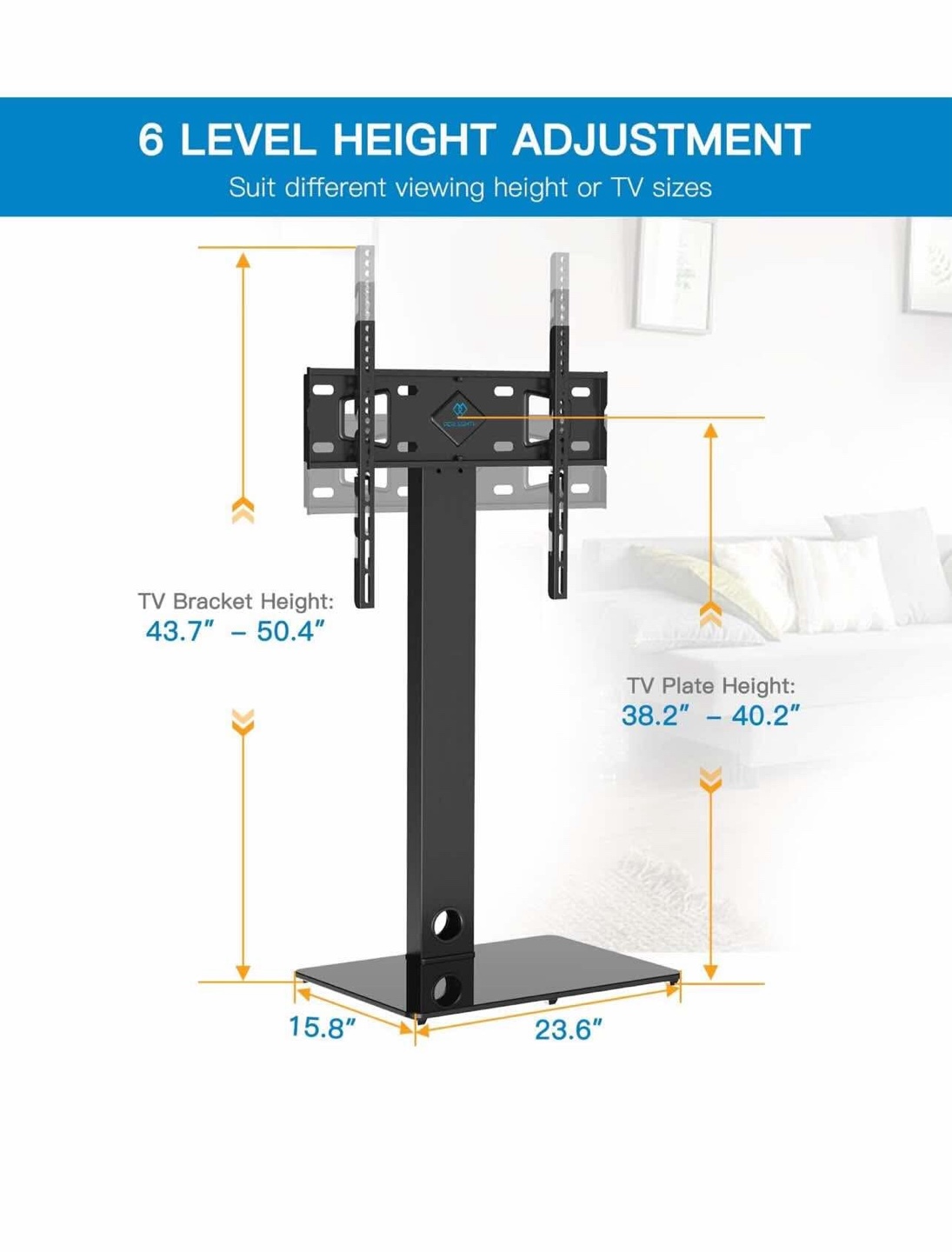 Universal Floor TV Stand for 32"-70" TVs - photo 3