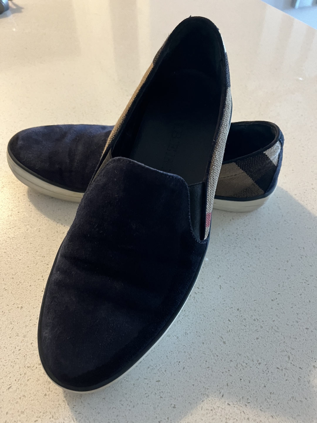 Burberry women’s Slip-On Suede Sneakers - photo 3