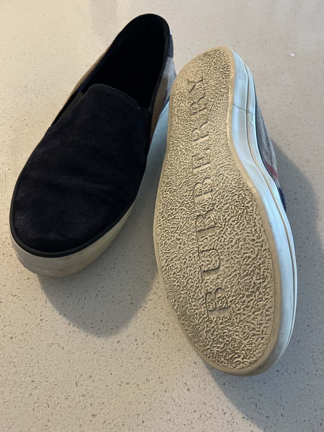 Burberry women’s Slip-On Suede Sneakers - photo 2