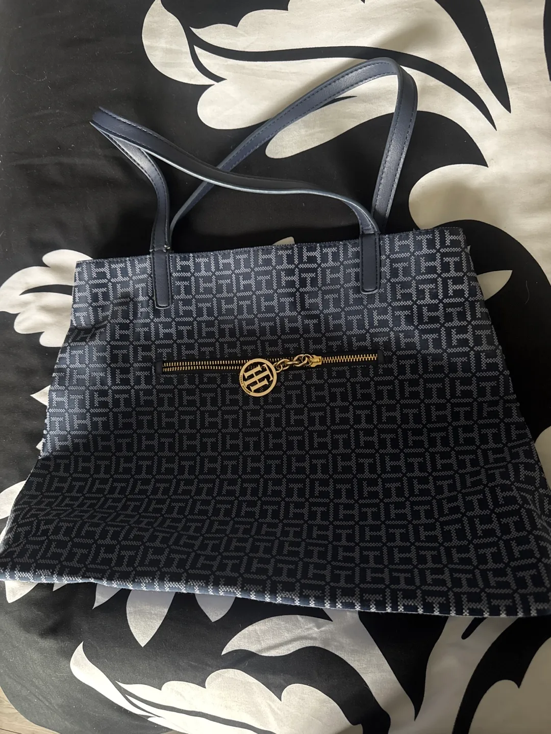 Tommy Hilfiger Navy Blue Tote Bag thumbnail