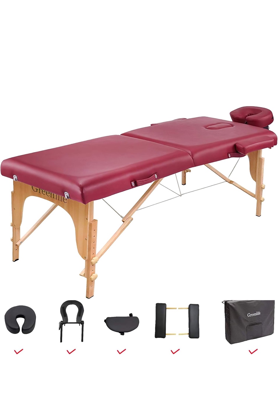 Foldable Massage Table with Accessories
