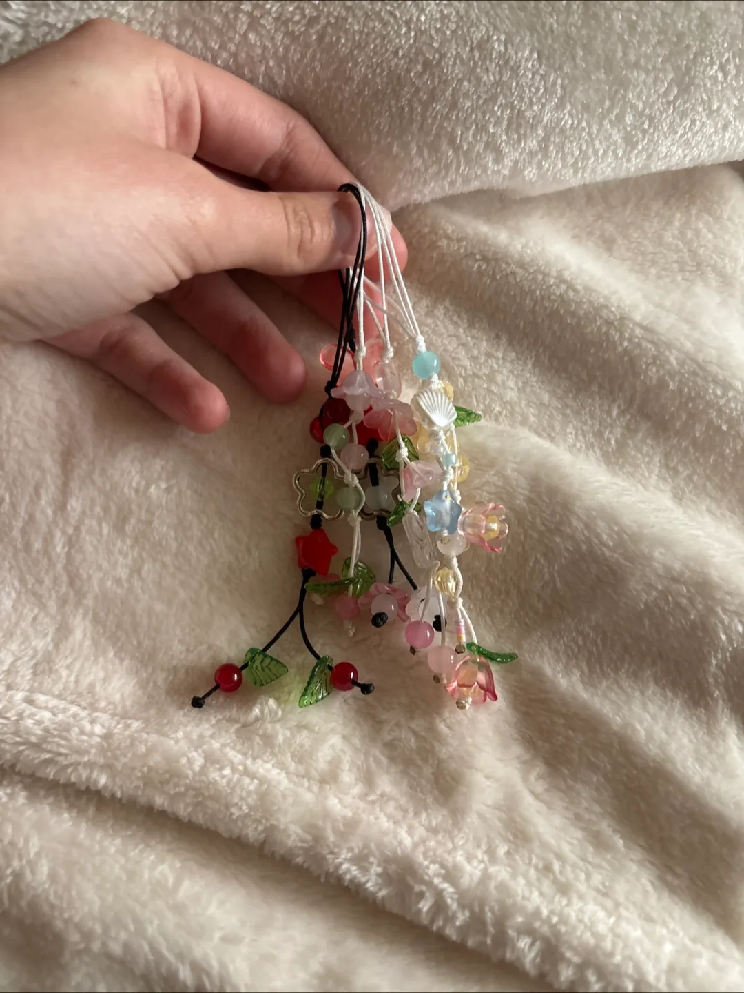 Handmade Beaded Phone Charms thumbnail