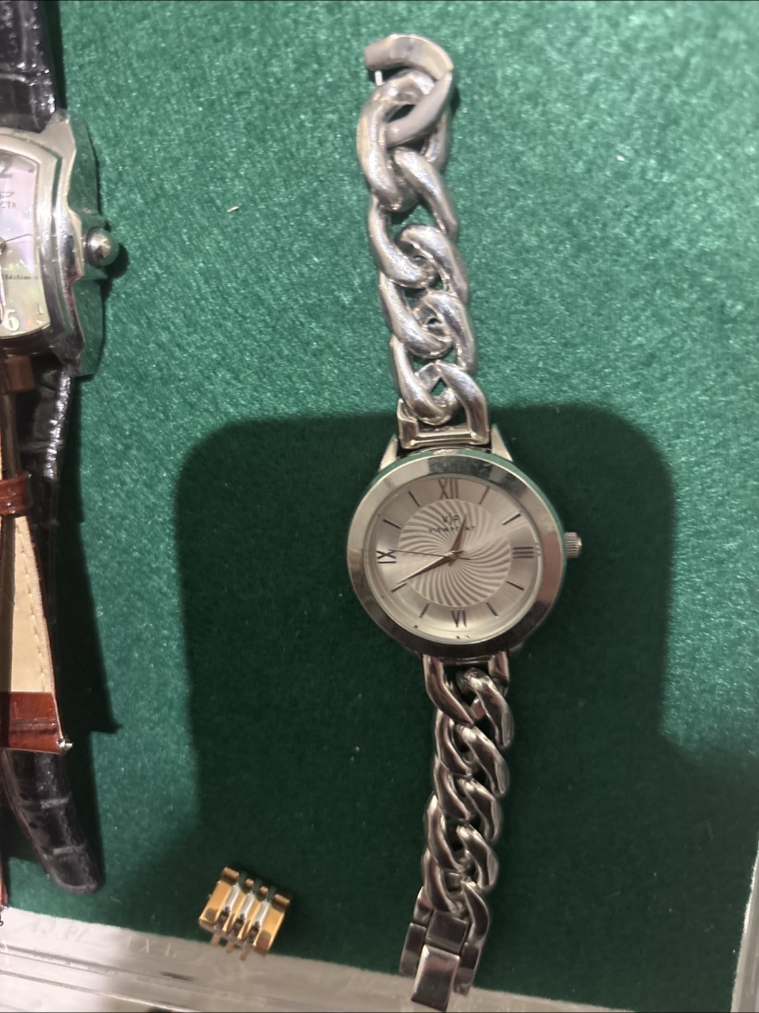 Women's Rotary Watch Silver Tone Chain Bracelet