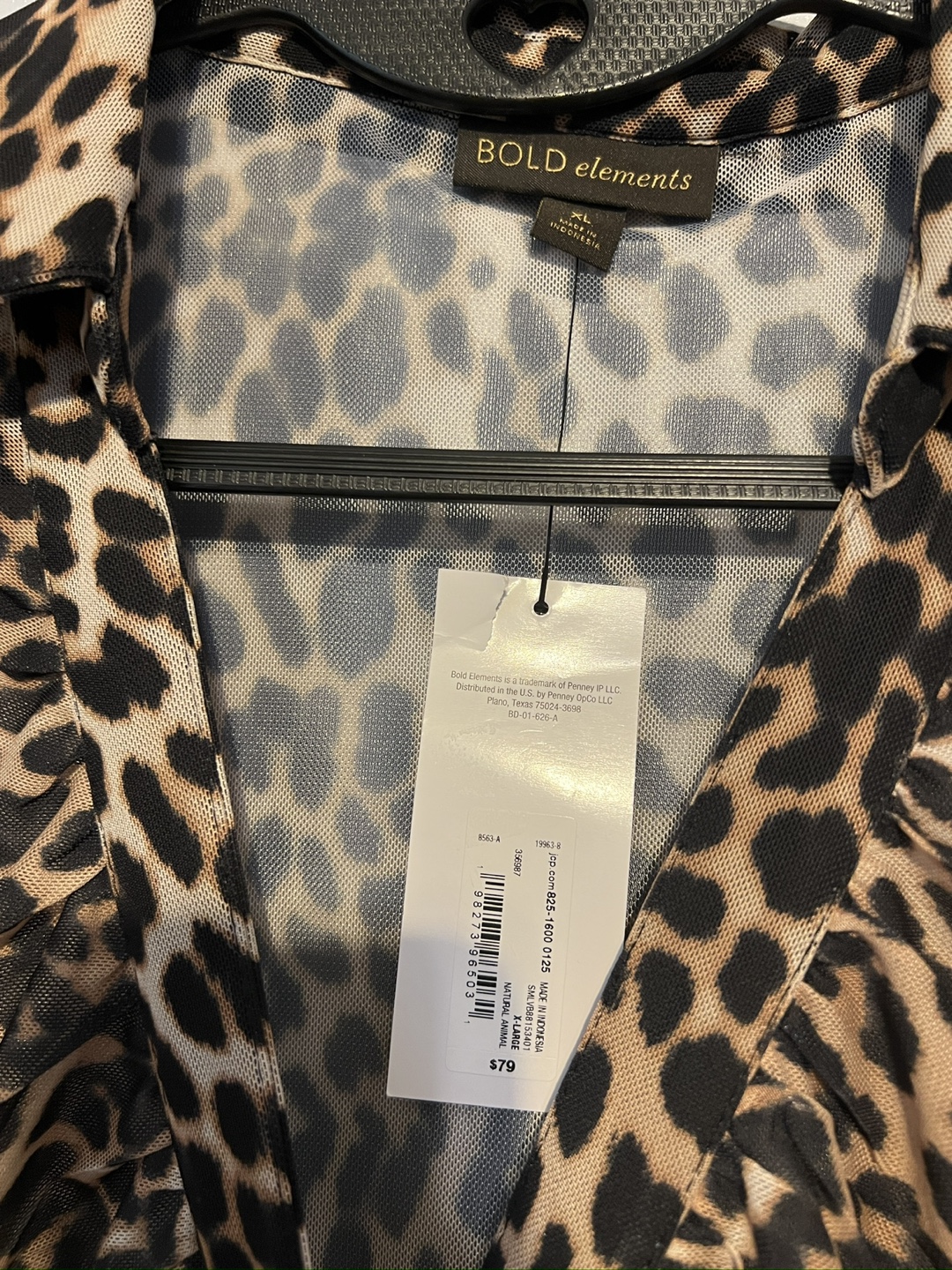Leopard Print Midi Dress, Size xl - photo 5