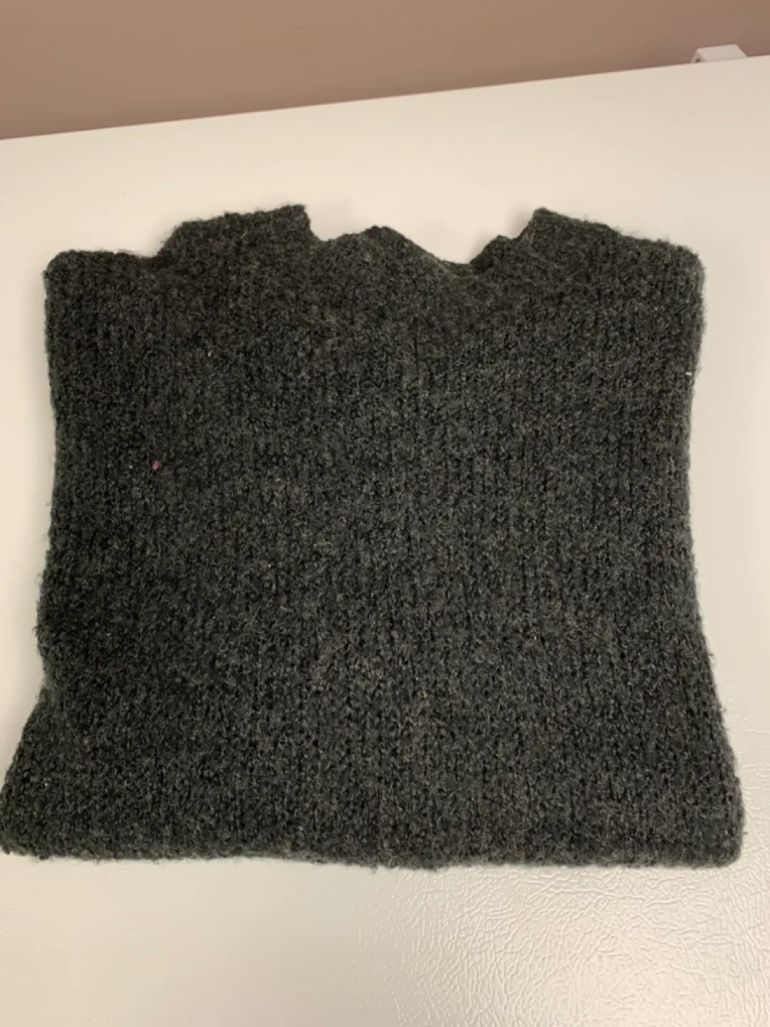 Jacqueline de Yong One Size Charcoal Grey Knit Poncho image indicator(7)