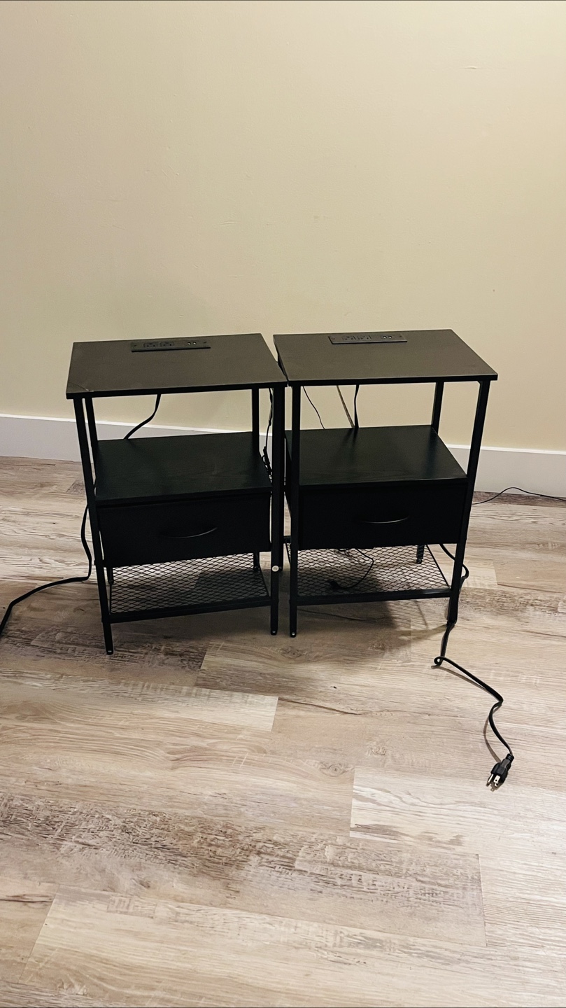 Bed frame and two night stands - photo 2