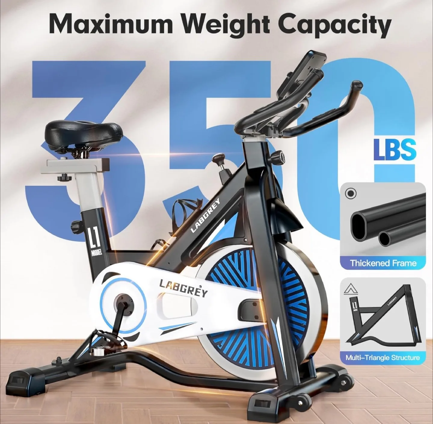 New  Exercise Bike - Indoor Cycling Stationary Bike image indicator(5)