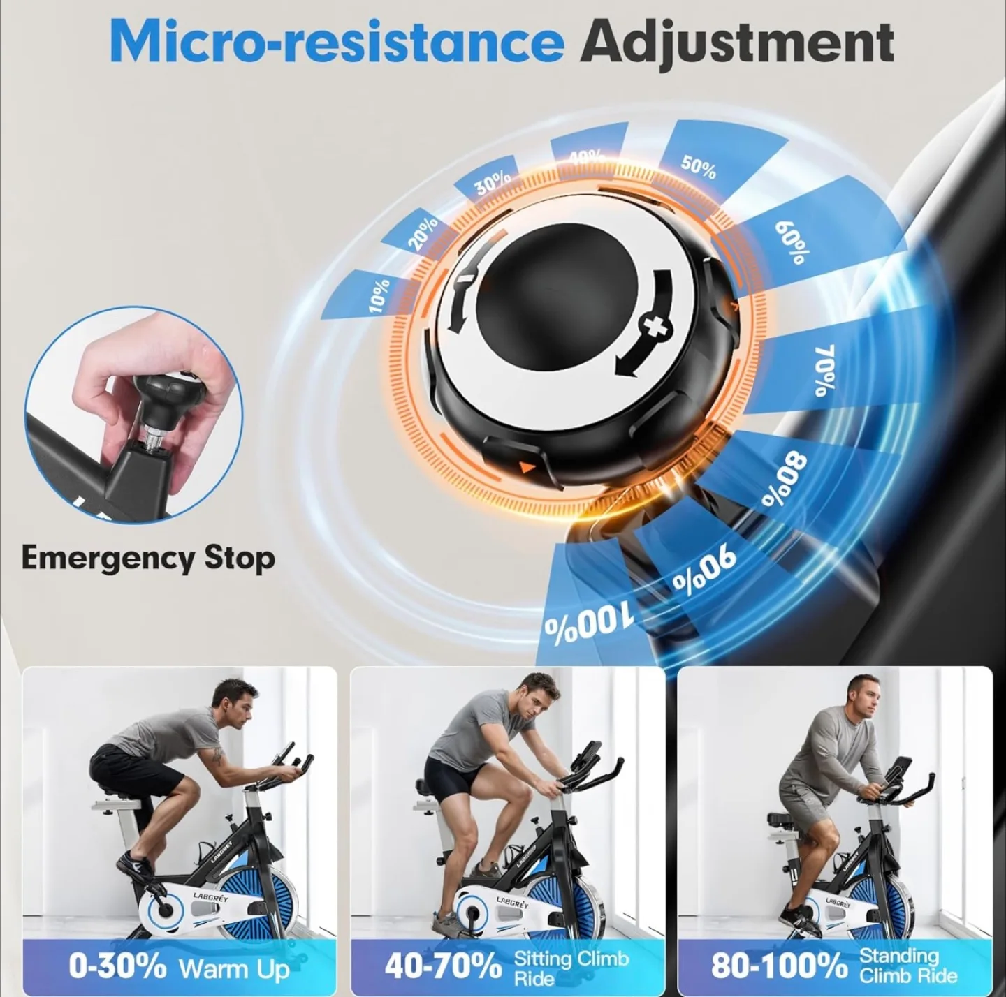 New  Exercise Bike - Indoor Cycling Stationary Bike image indicator(7)