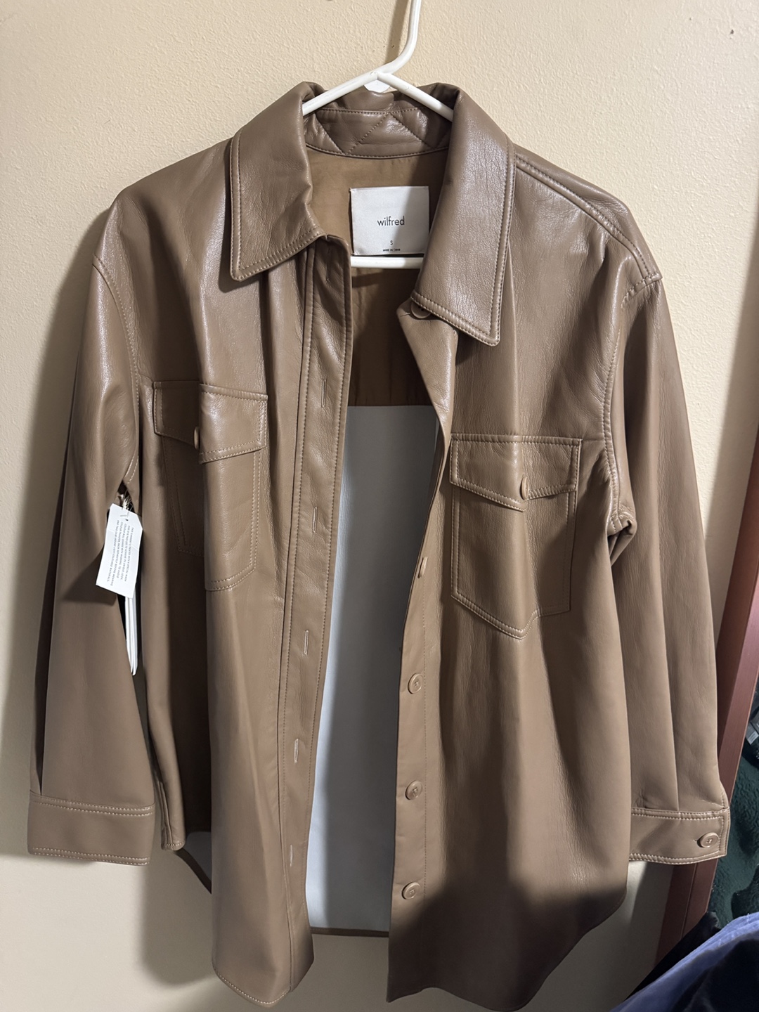 Wilfred Ganna Leather Jacket - Size Small