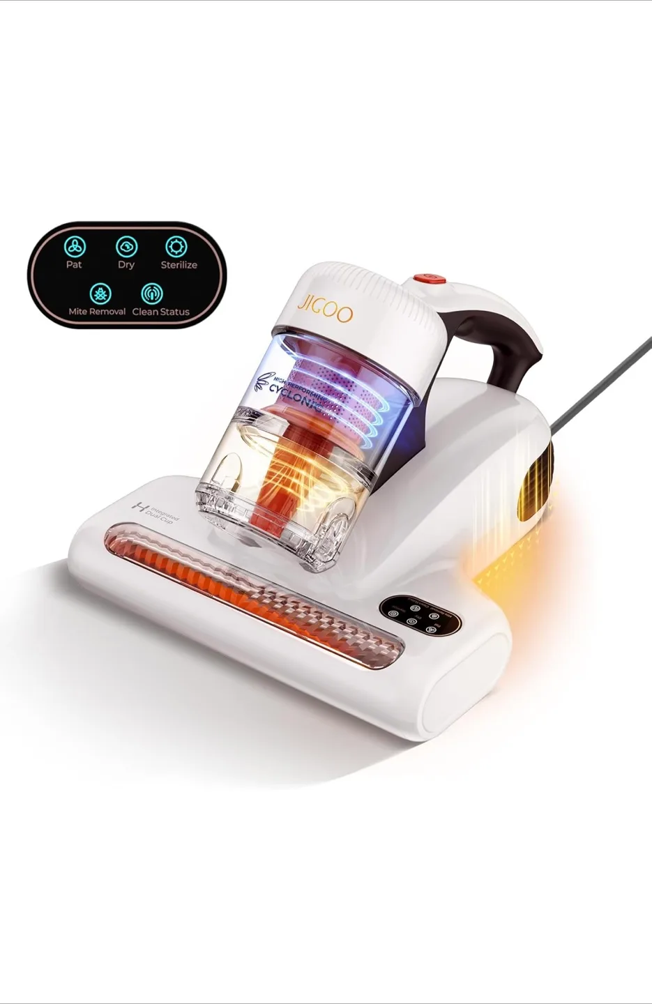 JIGOO Cordless Handheld Vacuum Cleaner with UV Sterilization thumbnail
