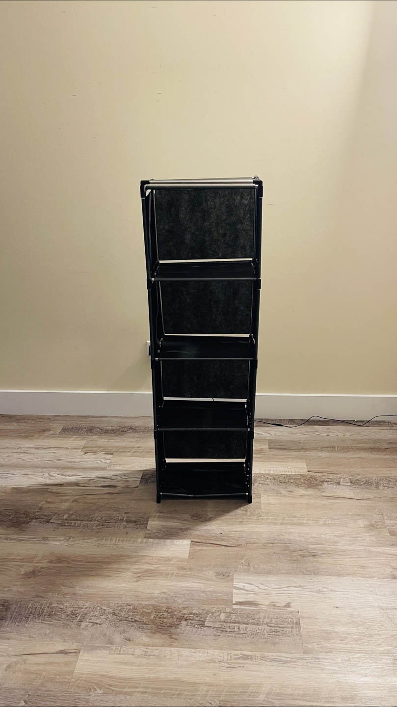 Black 5-Tier Shelf/Rack