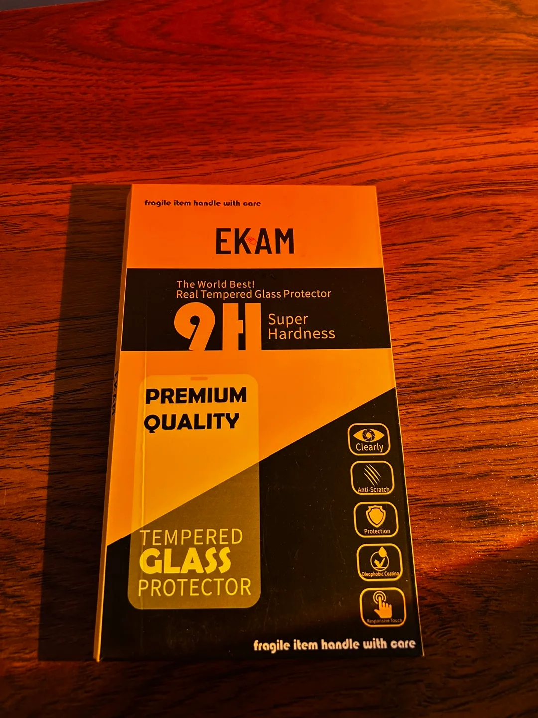 EKAM Tempered Glass Screen Protector for iPhone 14 Pro Max thumbnail