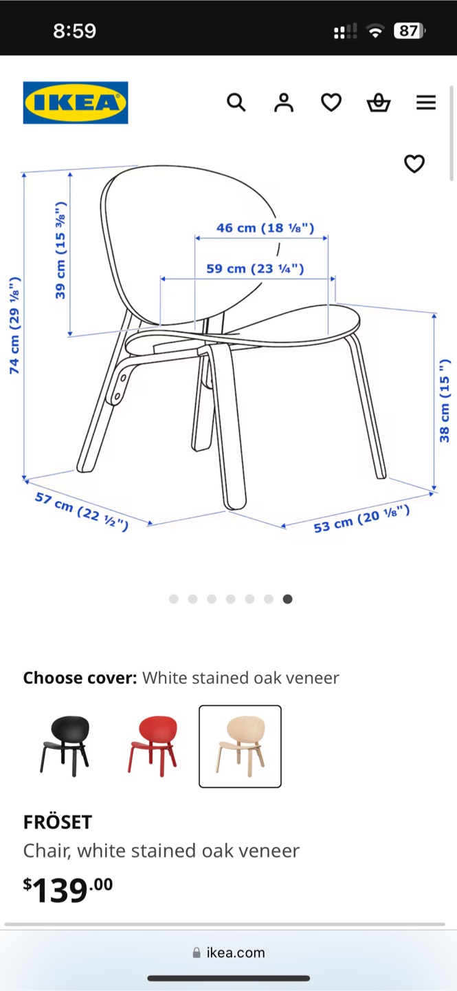 IKEA FROSET Chair (Set of 2) - photo 5
