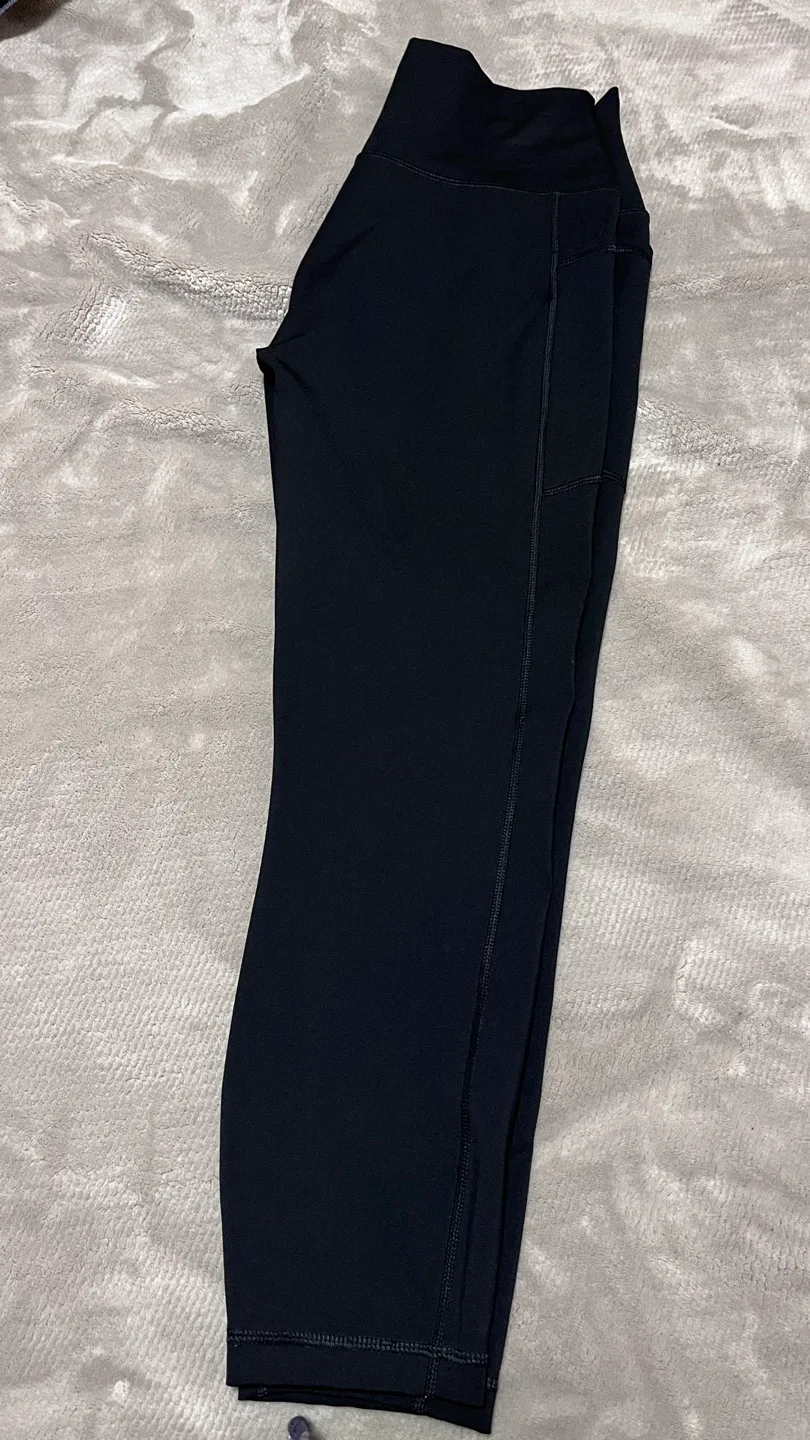 Reebok Black Leggings with Pockets - Size Large image indicator(6)