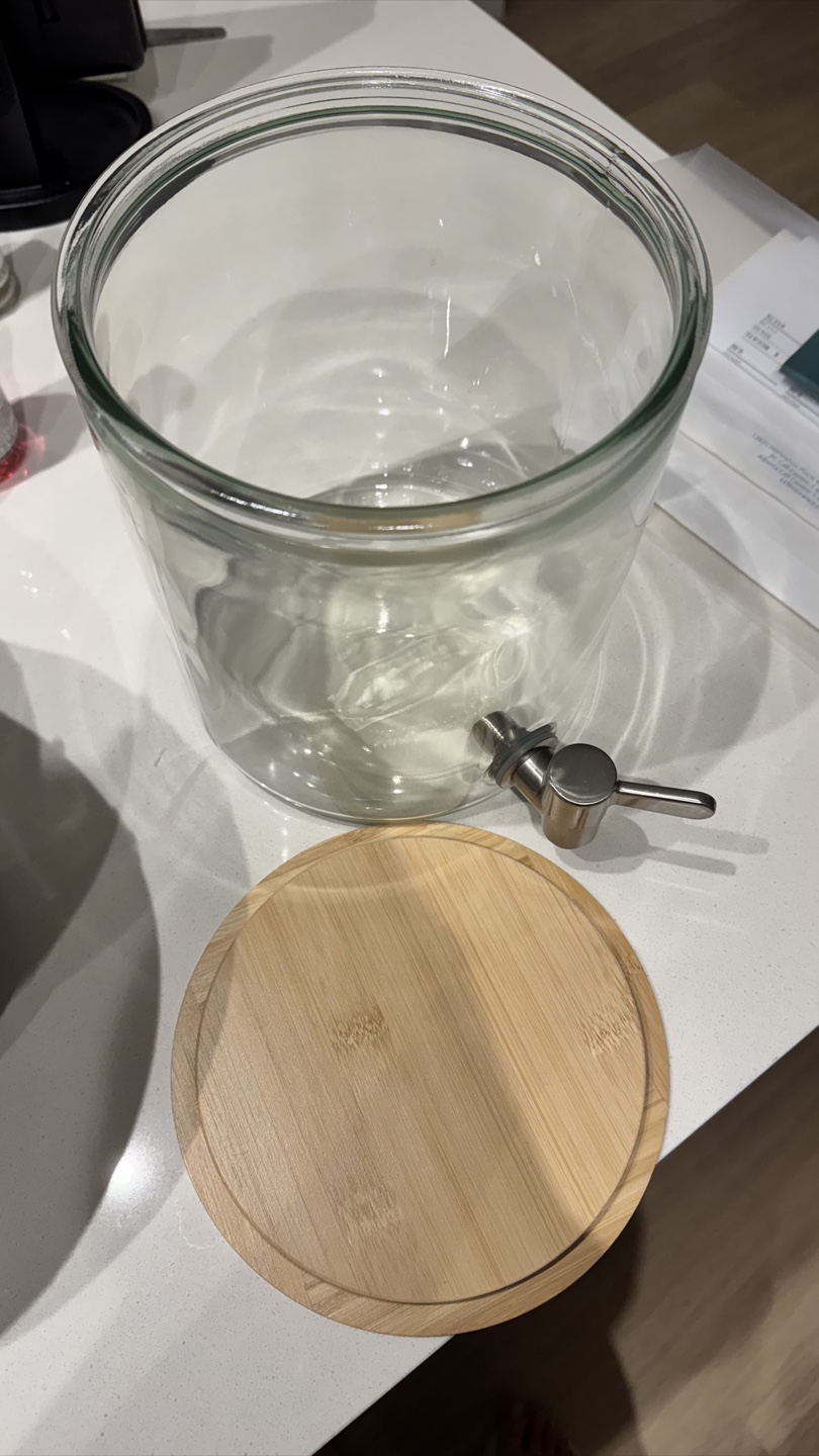 IKEA Beverage dispenser, bamboo/clear glass - photo 2