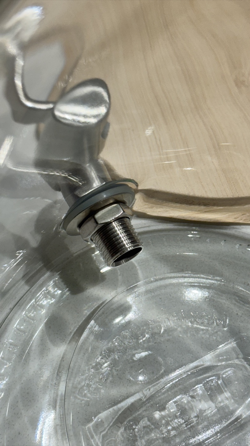 IKEA Beverage dispenser, bamboo/clear glass - photo 3