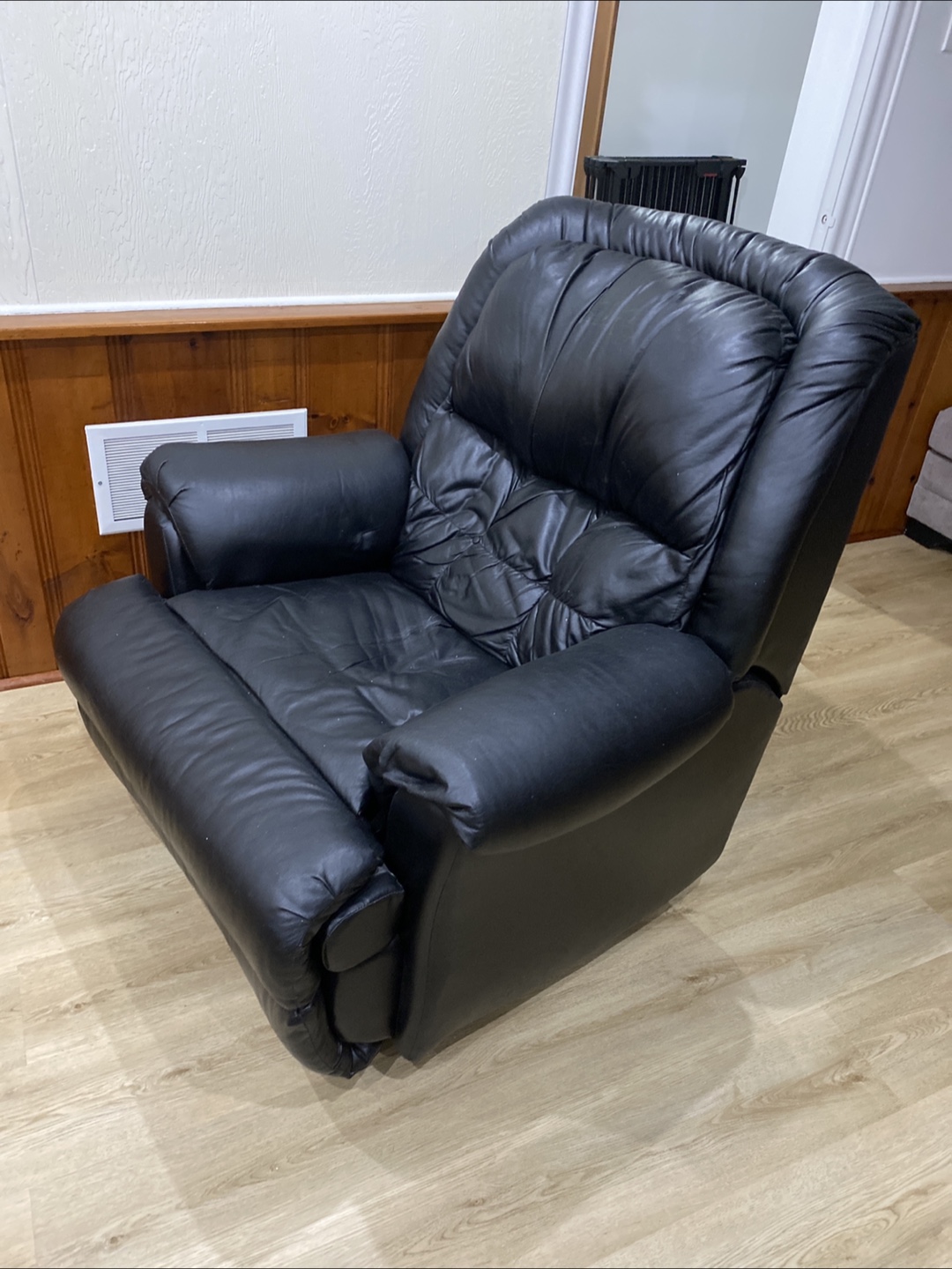 Black Leather Recliner