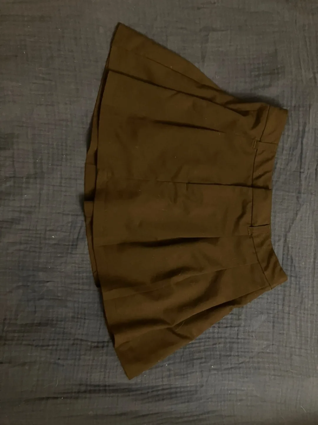 Small Black Pleated short Skirt from H and M. thumbnail