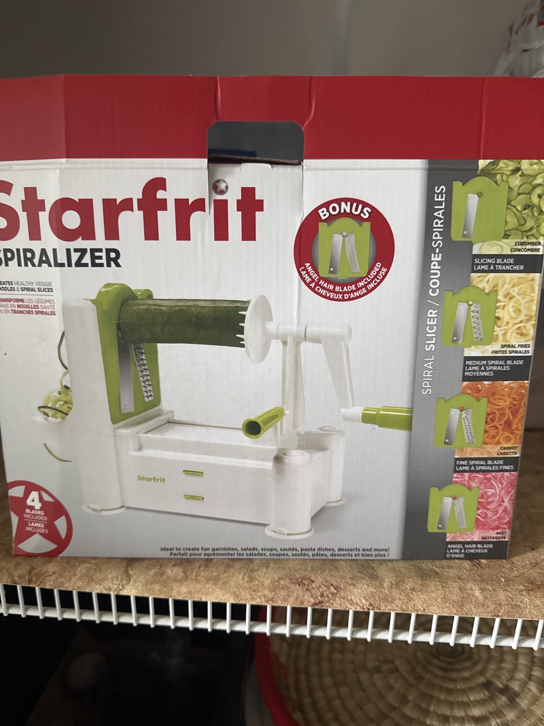 Starfrit Spiralizer with Bonus Blades