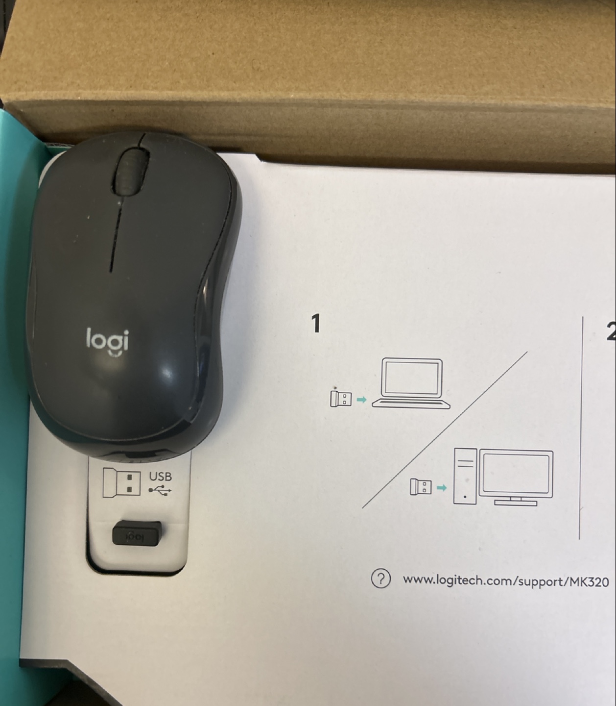 2 Logitech MK320 Wireless Keyboard and 2 Mouse Combo - photo 2