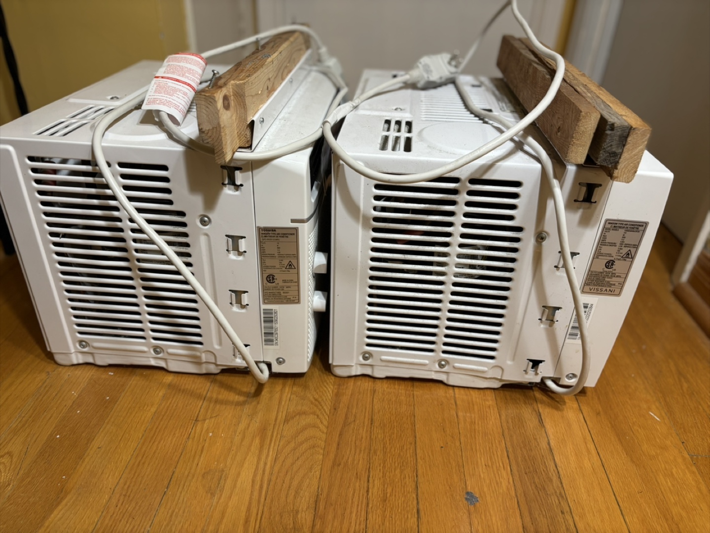 Pair of Used Window Air Conditioners - Toshiba & Vissani - photo 4