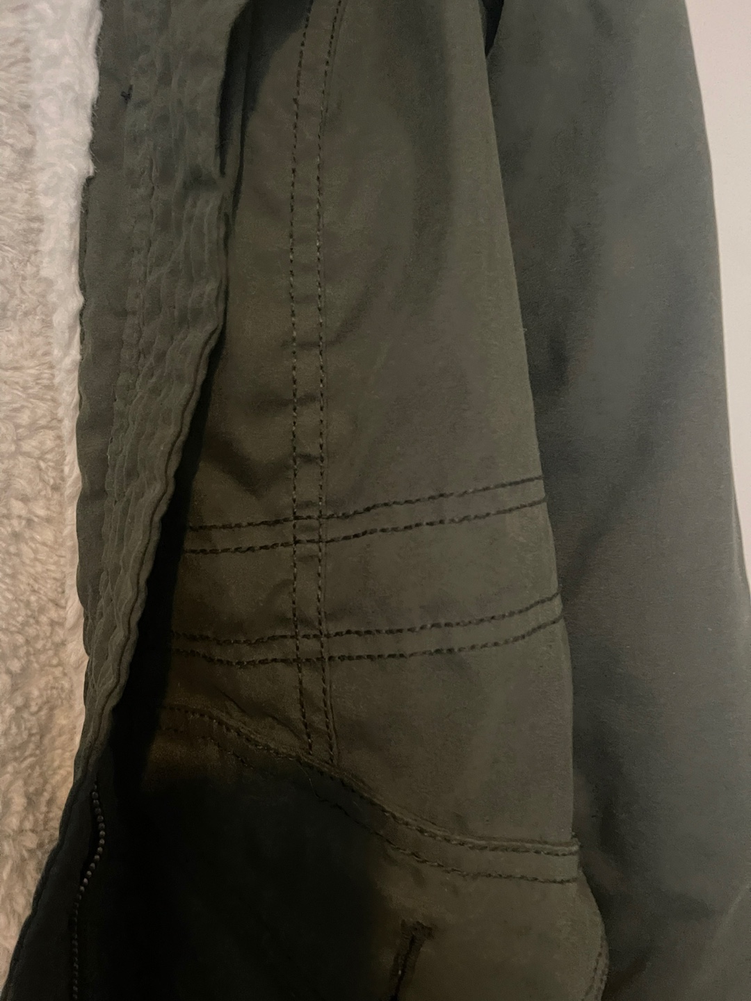 Hollister Co. Olive Green Parka Jacket Size M - photo 4