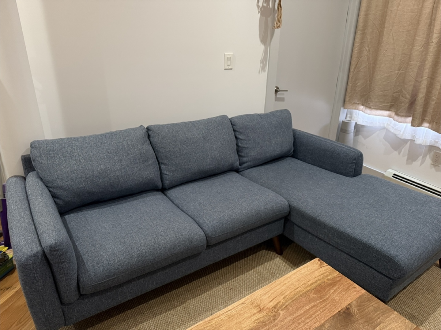 Blue Sectional Sofa - photo 3