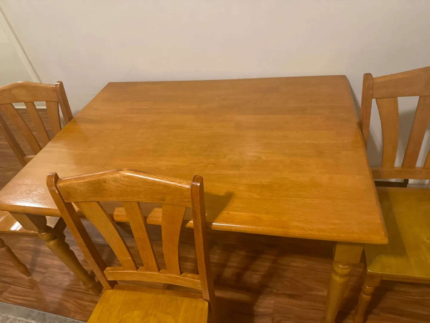Square Wood Dining Table without chairs image indicator(4)