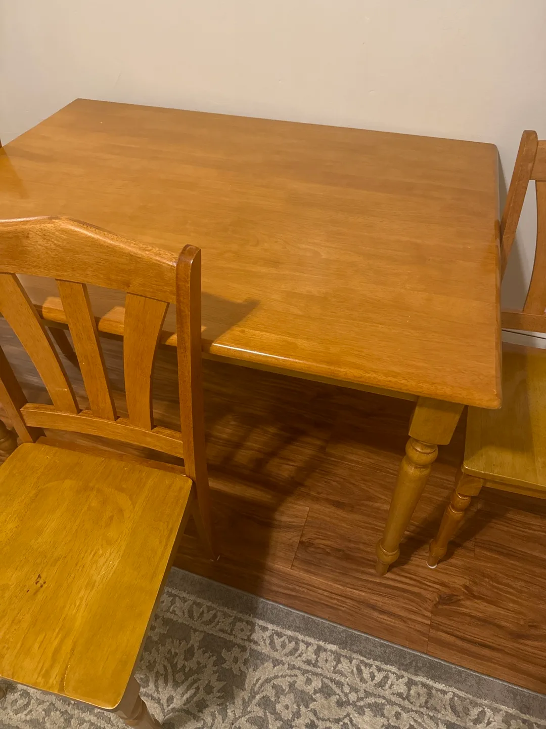 Square Wood Dining Table without chairs image indicator(3)