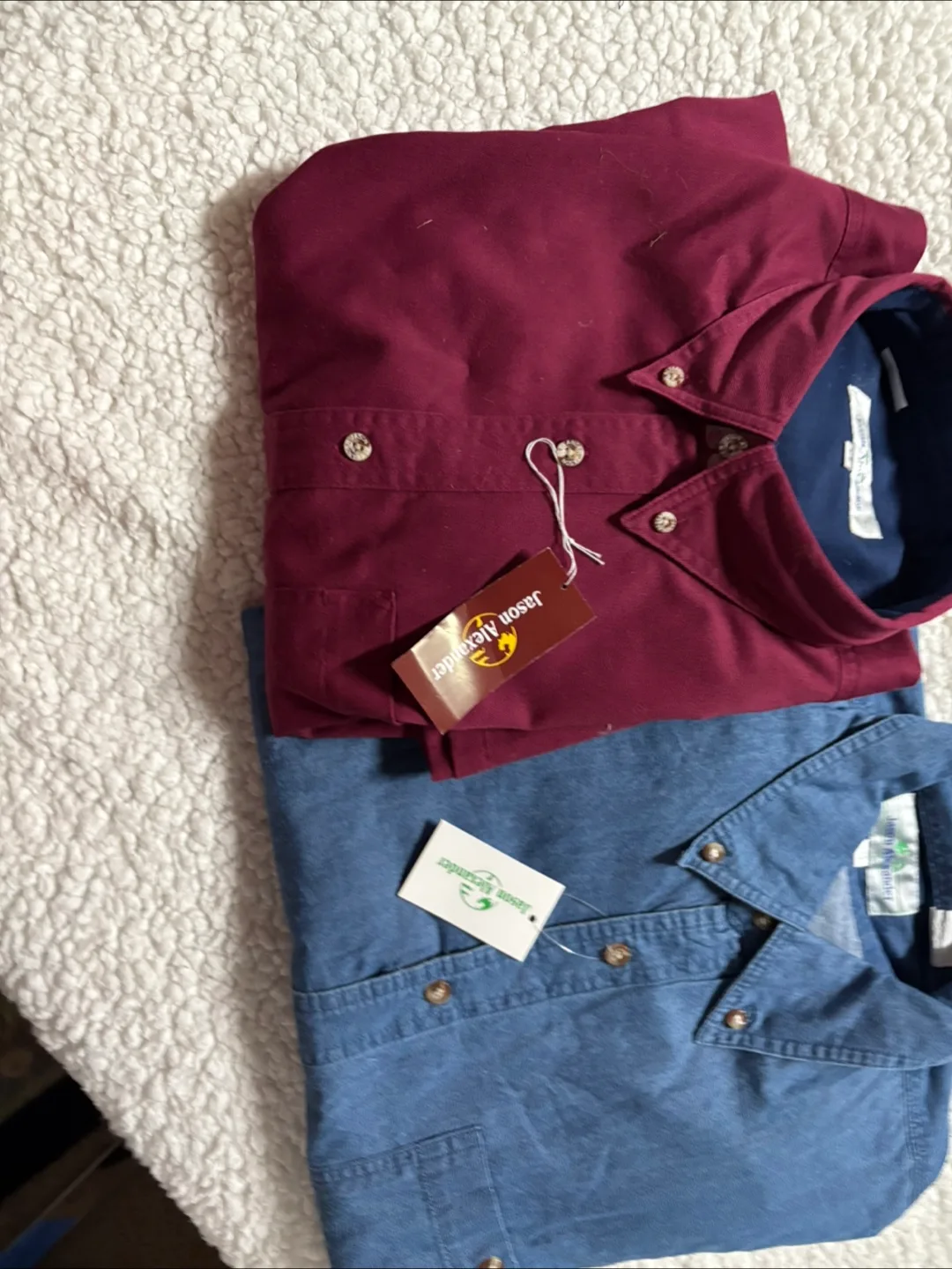 Two Jason Alexander Men's Long Sleeve Shirts thumbnail