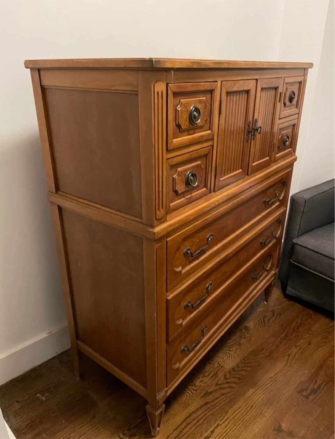 Dresser - Seven Drawer Gentleman's Chest Antique - photo 2