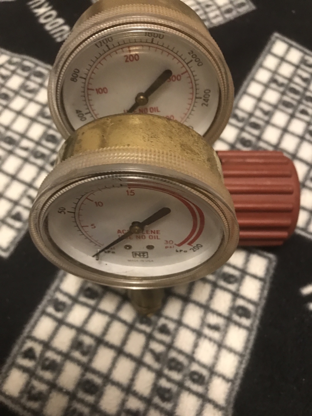 Vintage Acetylene Gauges