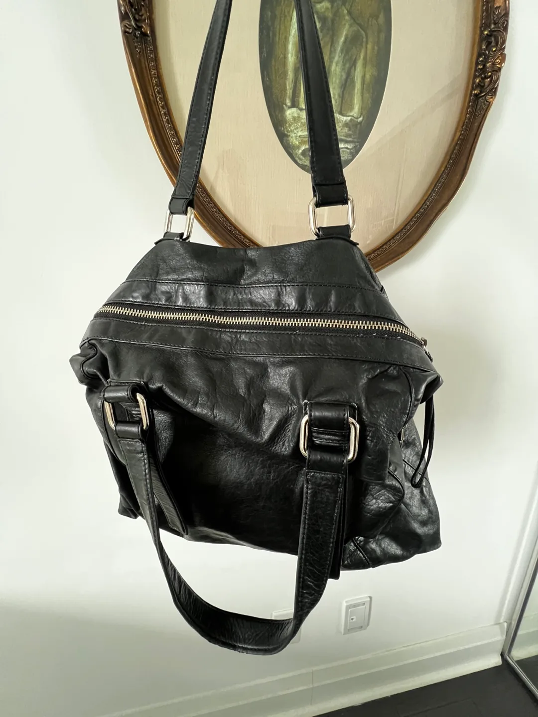 👛 Black Leather Tote Bag thumbnail