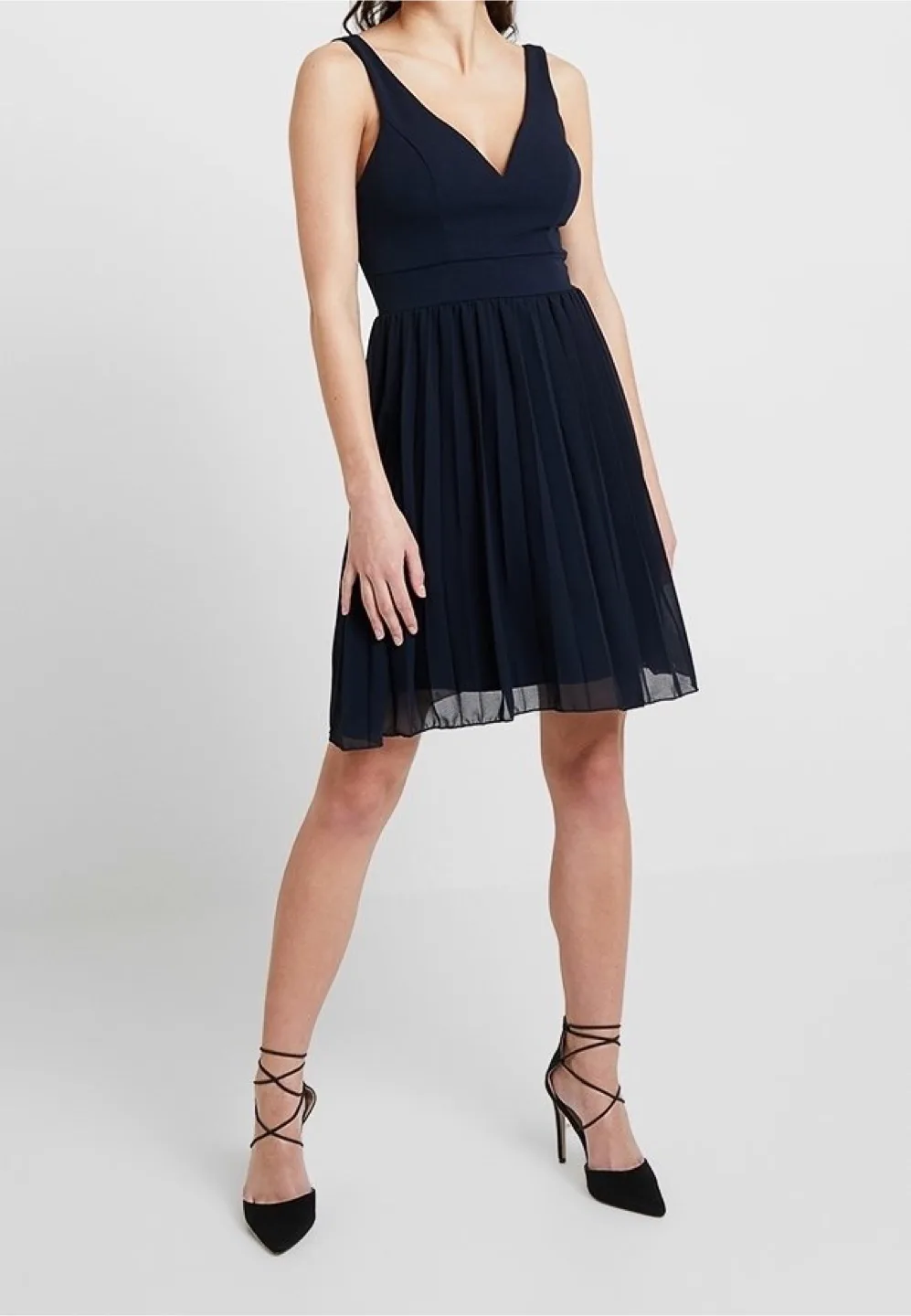 Wal G Navy Blue Sleeveless Evening Cocktail Dress size 10 thumbnail