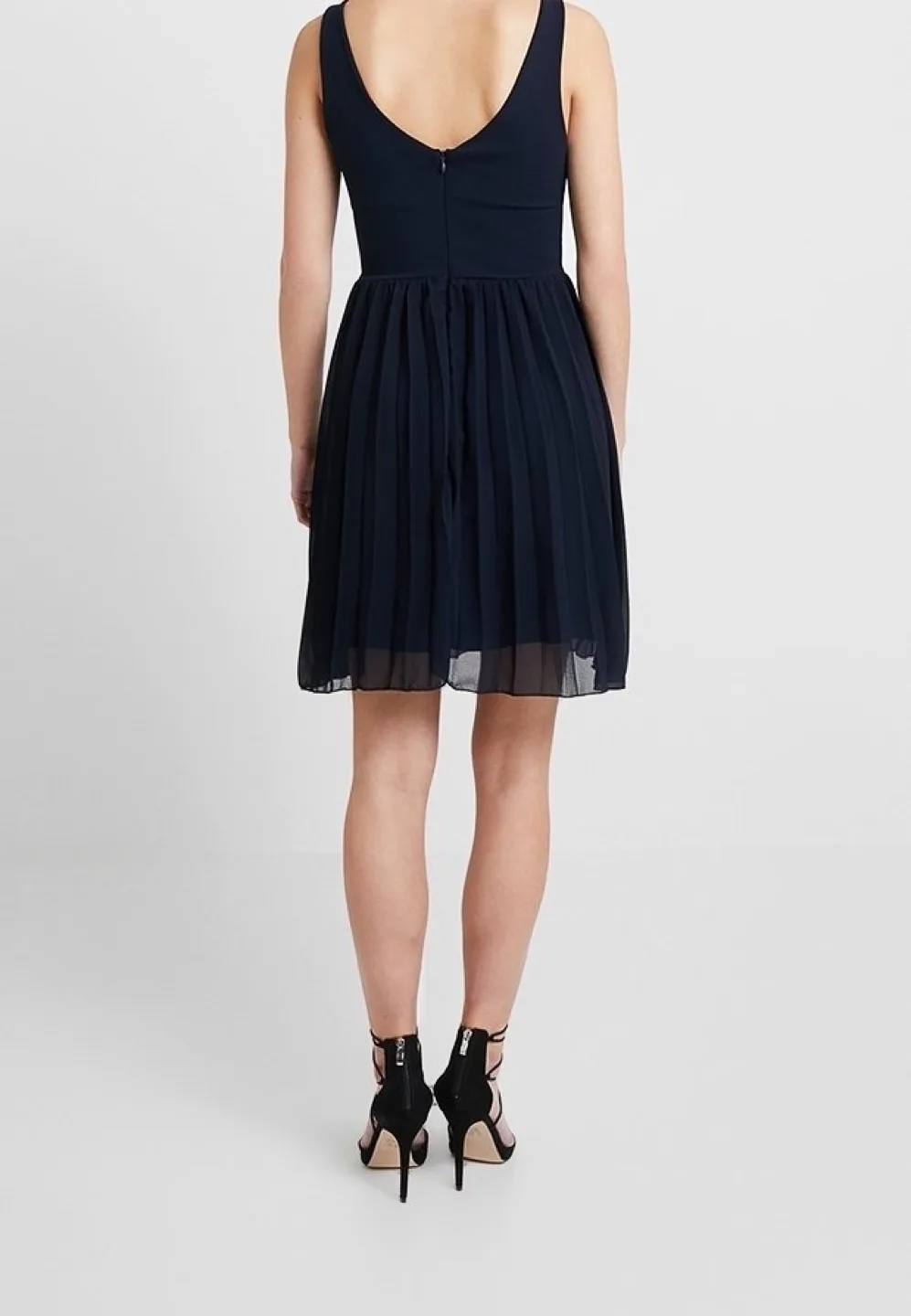 Wal G Navy Blue Sleeveless Evening Cocktail Dress size 10 image indicator(10)