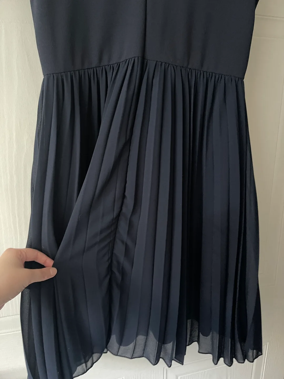 Wal G Navy Blue Sleeveless Evening Cocktail Dress size 10 image indicator(5)