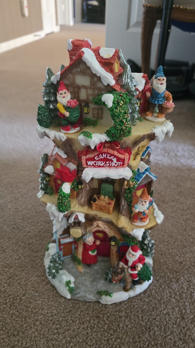 Santa's Workshop Christmas Figurine